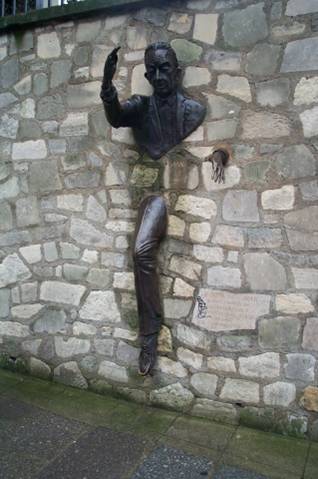 Image result for statue stuck in wall